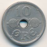 Denmark, 10 ore, 1924