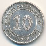 Стрейтс-Сетлментс, 10 центов (1927 г.)