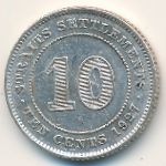 Стрейтс-Сетлментс, 10 центов (1927 г.)