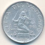 Vatican City, 5 lire, 1960–1962