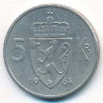 Норвегия, 5 крон (1964 г.)