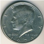 USA, 1/2 dollar, 1971–1975