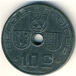 Belgium, 10 centimes, 1941–1946