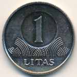 Lithuania, 1 litas, 1998–2013