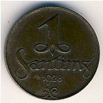 Latvia, 1 santims, 1922–1935