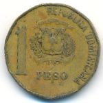Dominican Republic, 1 peso, 1991