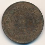 Британский Гондурас, 1 цент (1885 г.)