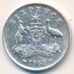 Австралия, 6 пенсов (1960 г.)