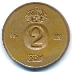 Швеция, 2 эре (1960 г.)