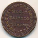 Papal States, 1/2 baiocco, 1786–1797