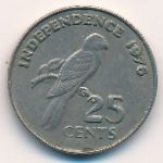 Seychelles, 25 cents, 1976