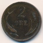 Дания, 2 эре (1874–1891 г.)