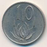 South Africa, 10 cents, 1973
