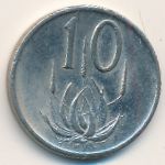 South Africa, 10 cents, 1985