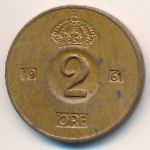 Швеция, 2 эре (1961 г.)