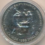 Канада, 1 доллар (1988 г.)