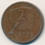 Фиджи, 2 цента (1990–2001 г.)
