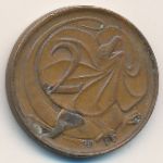 Австралия, 2 цента (1966&ndash;1982 г.)