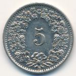 Швейцария, 5 раппенов (1932–1939 г.)