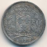 Франция, 1 франк (1825–1830 г.)
