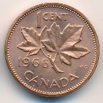 Canada, 1 cent, 1965–1977