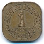 Малайя, 1 цент (1945 г.)