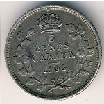 Canada, 5 cents, 1903–1910