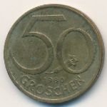 Austria, 50 groschen, 1980