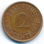 Mauritius, 2 cents, 1971
