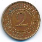 Mauritius, 2 cents, 1971