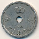 Норвегия, 50 эре (1945 г.)