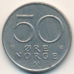 Норвегия, 50 эре (1974&ndash;1988 г.)