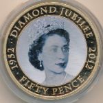 Jersey, 50 pence, 2011