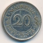 Маврикий, 20 центов (1990–2016 г.)