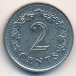 Malta, 2 cents, 1982