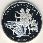 Canada, 1 dollar, 1990