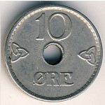 Norway, 10 ore, 1924–1951