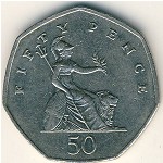 Great Britain, 50 pence, 1997