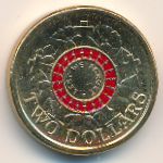 Австралия, 2 доллара (2015 г.)