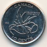 Canada, 10 cents, 2017