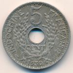 French Indo China, 5 cents, 1930