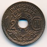 Французский Индокитай, 1/2 цента (1937–1939 г.)