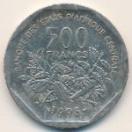 Equatorial African States, 500 francs, 1998