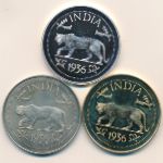 Британская Индия., Набор монет (1936 г.)