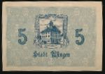 Узинген., 5 марок (1918 г.)