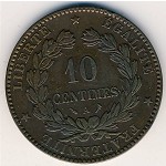 France, 10 centimes, 1870–1898