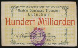 Траунштайн., 100000000000 марок (1923 г.)