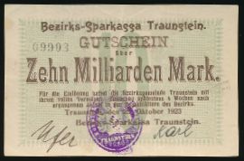 Траунштайн., 10000000000 марок (1923 г.)