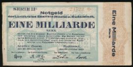Рудольштадт., 1000000000 марок (1923 г.)