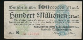 Мюльхайм-ан-дер-Рур., 100000000 марок (1923 г.)